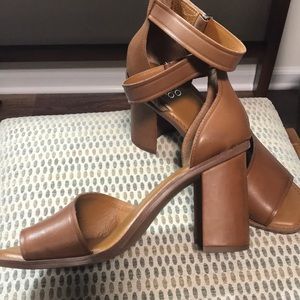 Franco Sarto Block Heeled Sandals - Caia